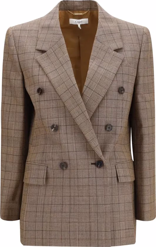 Chloé Beige Wool Oves Aries Blazer