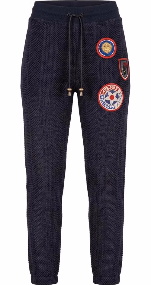 Mr&Mrs Italy Blue Knit Women Pants