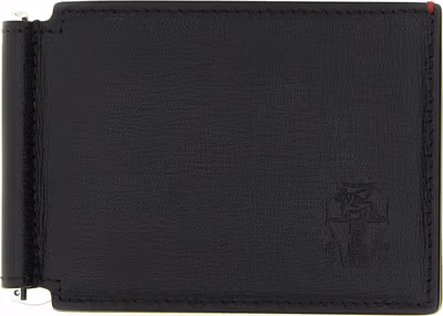 Black Goatskin Money Clip