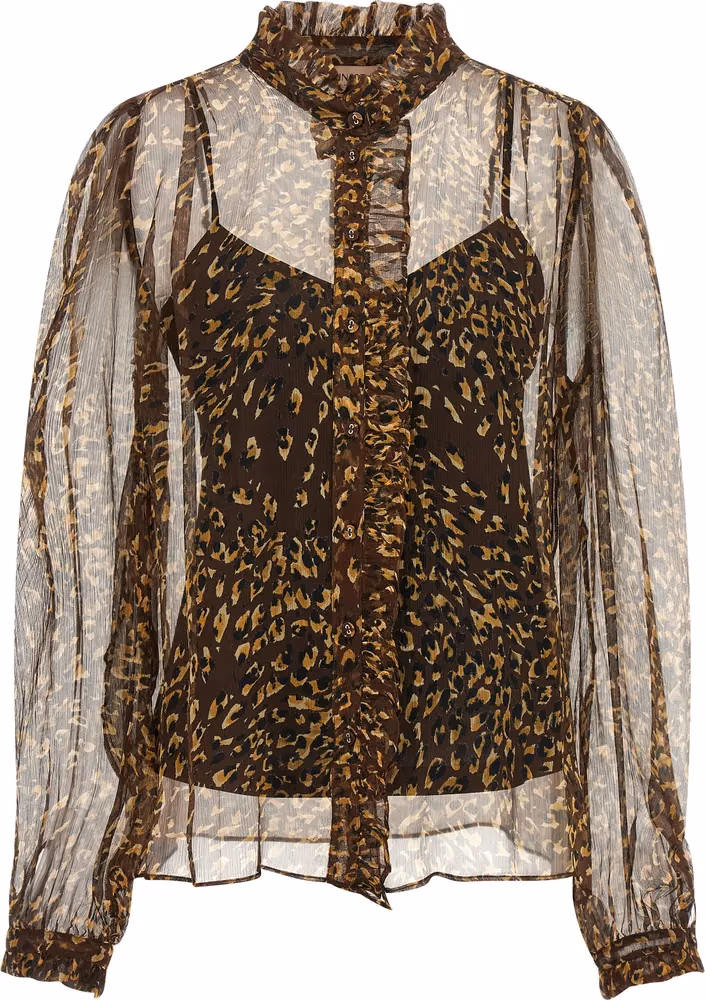 Twinset Brown Polyester Blouse