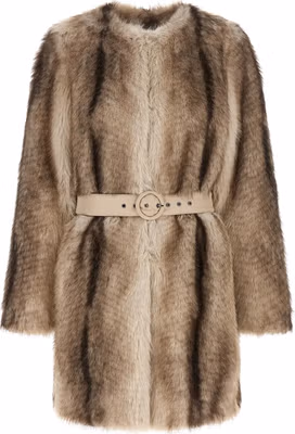 Brown Polyester Coat