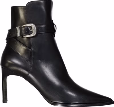 Black Calfskin High Heel Boots