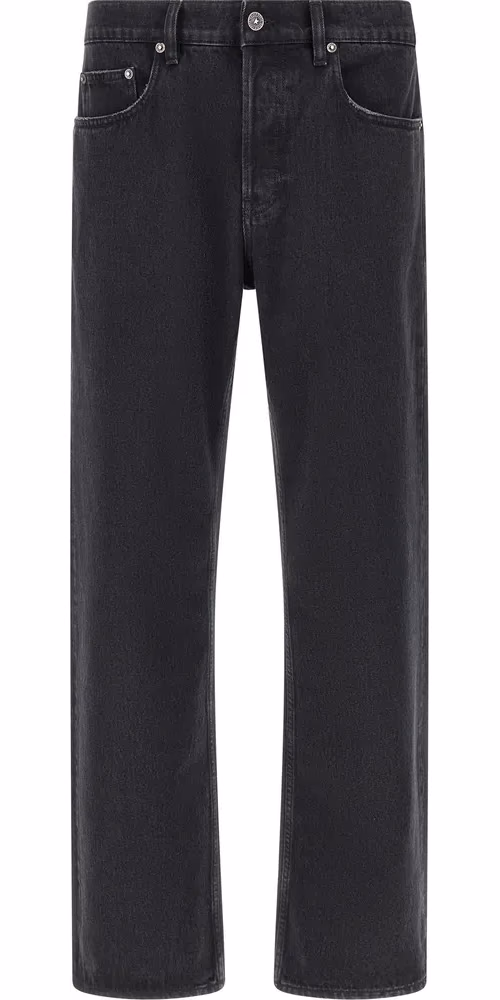 Golden Goose Black Cotton Straight-Leg Jeans