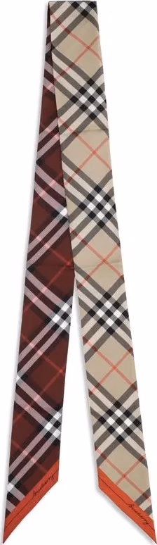 Burberry Beige Silk Scarf
