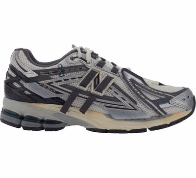 Silver Fabric Athletic Sneakers