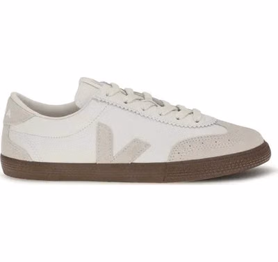 White Calf Leather Bos Taurus Sneakers