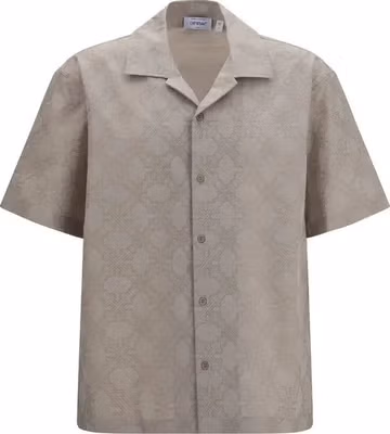 Beige Cotton Pattern Shirt
