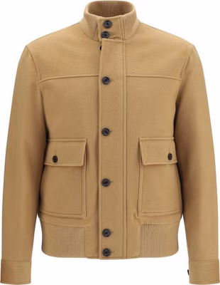 Beige Wool Oves Aries Full-Length Jacket