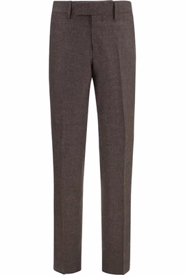 Brown Viscose Dress Pants