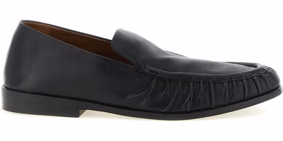 Black Calfskin Slip-On Loafers