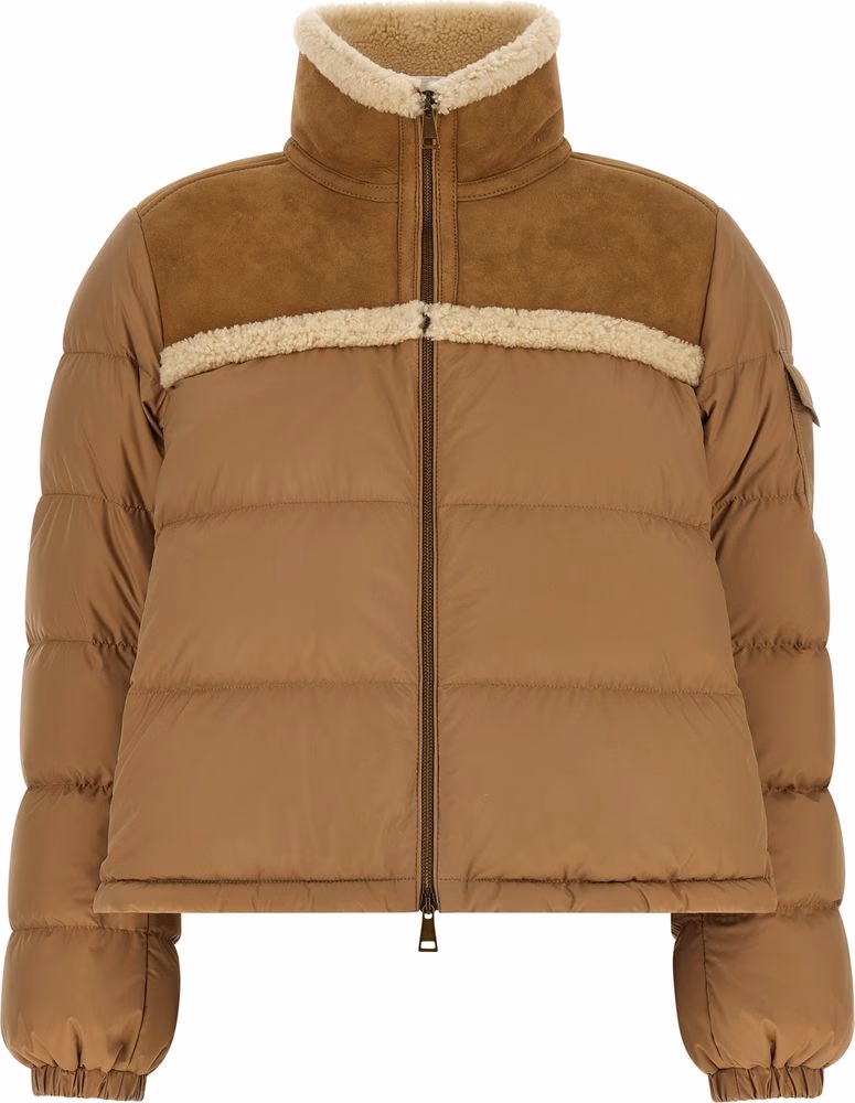 Moncler Beige Polyester Full-Length Jacket