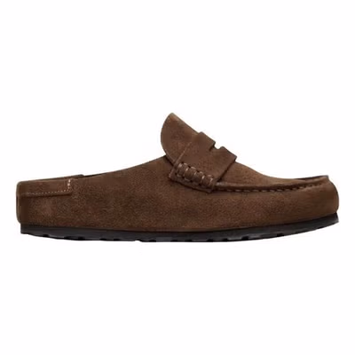 Brown Suede Leather Moccassin