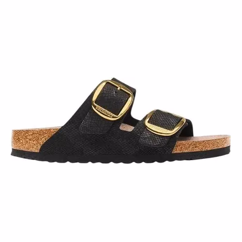 Birkenstock Black Synthetic Flat Sandals