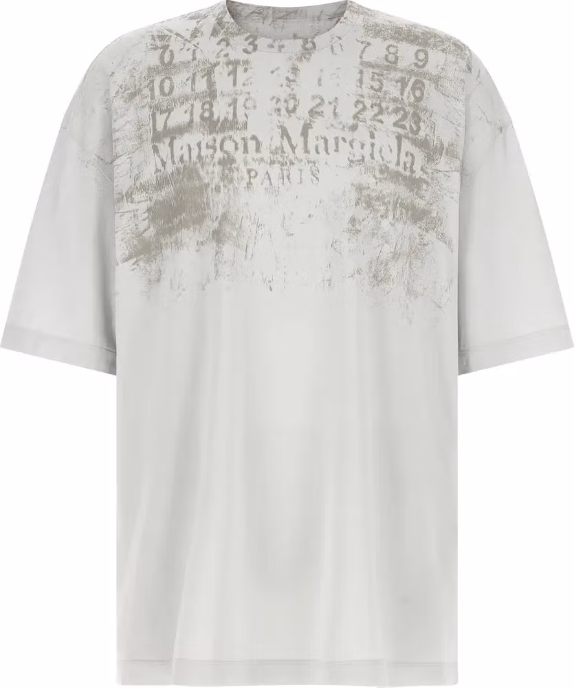 Maison Margiela Gray Cotton T-Shirt