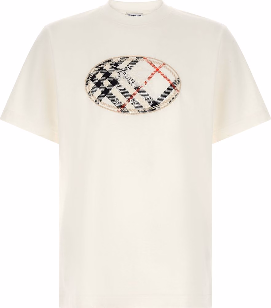 Burberry White Cotton T-Shirt