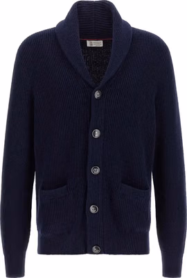 Blue Cotton Cardigan