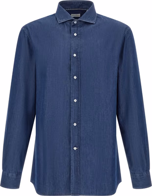 Blue Cotton Blouse