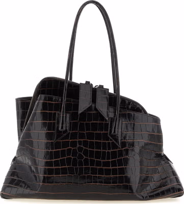Brown Bovine Leather Shoulder Bag