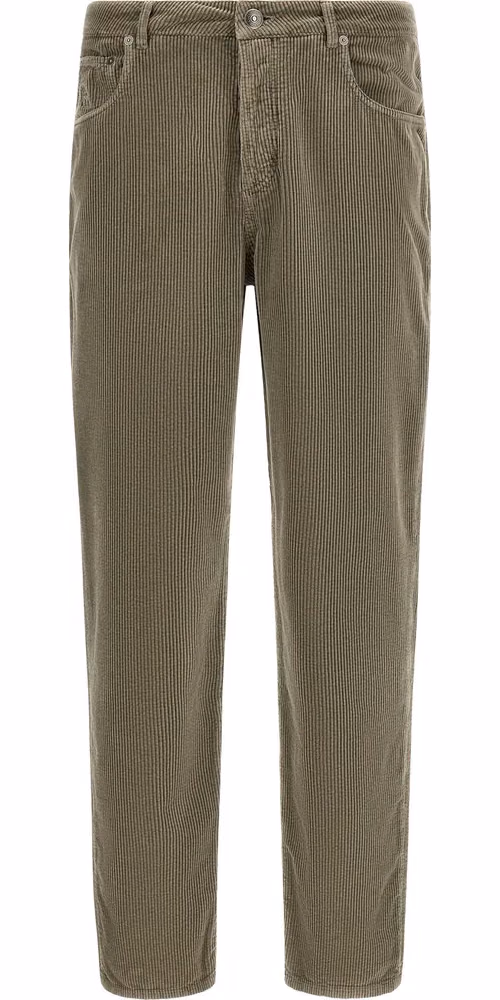 Brunello Cucinelli Bicolor Cotton Casual Pants