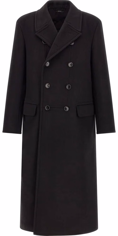 Tom Ford Black Virgin Wool Coat
