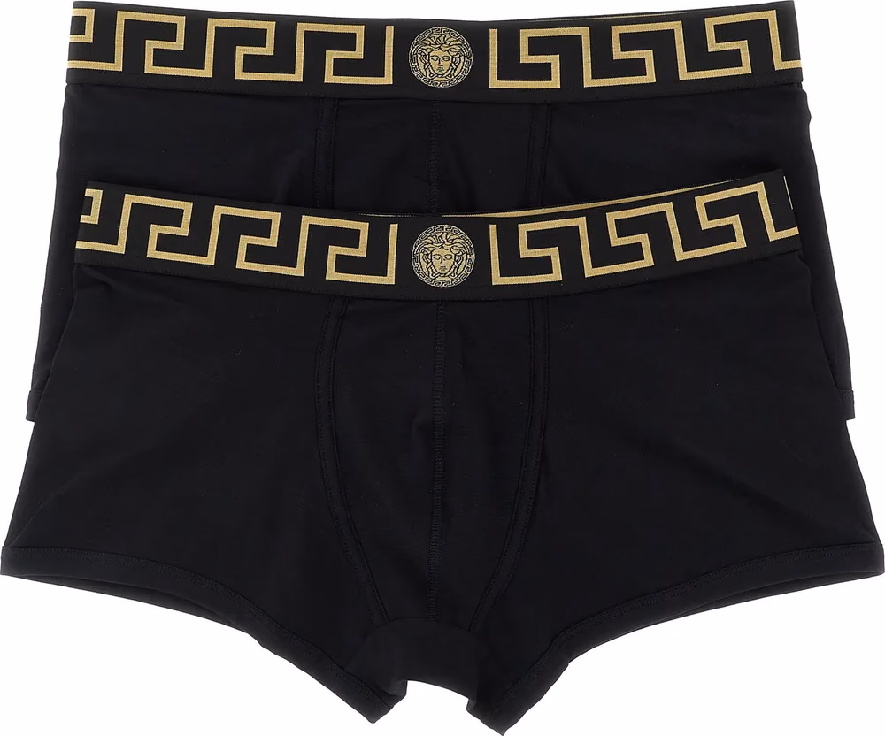 Versace Black Cotton Boxers