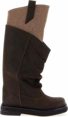 Brown Calf Leather Bos Taurus Over The Knee