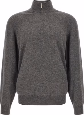 Gray Cashmere Cardigan