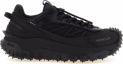 Black Leather Athletic Sneakers