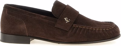 Brown Leather Slip-On Loafers