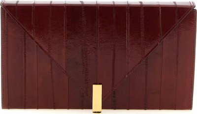 Bordeaux Leather Clutch Bag