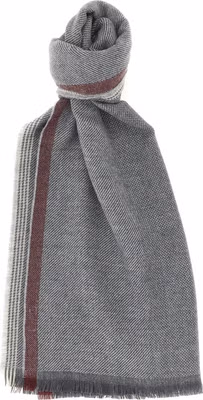 Gray Wool Scarf