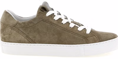 Gray Calfskin Low Top Sneakers