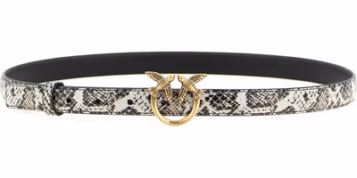 Gray Calfskin Thin Belt