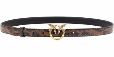 Brown Calfskin Thin Belt