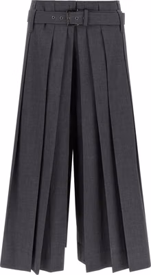Gray Virgin Wool Bermuda Shorts