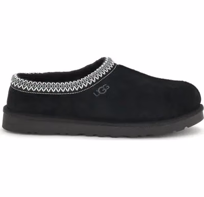 Black Leather Mules