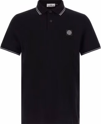 Black Cotton Polo Shirt