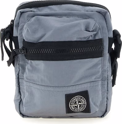 Gray Polyamide Crossbody Bag