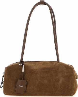 Brown Calfskin Shoulder Bag