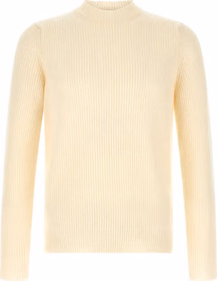 White Virgin Wool Cardigan