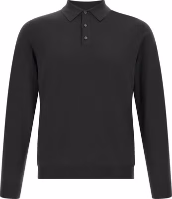 Bicolor Virgin Wool Polo Shirt