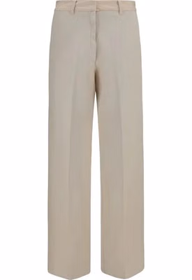 Beige Cotton Chino Pants