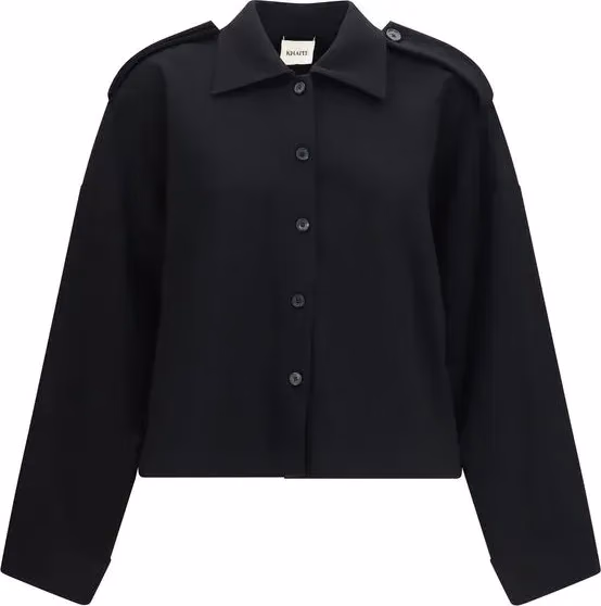 Khaite Black Acetate Shirt
