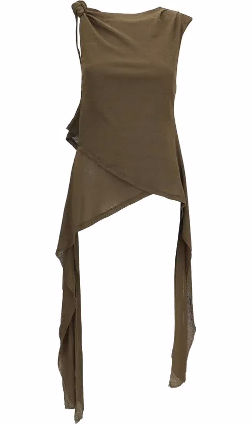 Ganni Bicolor Polyester Blouse