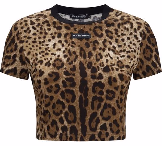 Dolce & Gabbana Beige Cotton T-Shirt