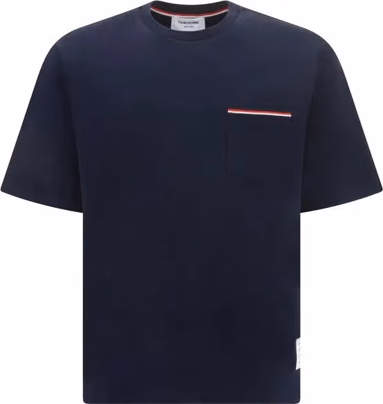 Thom Browne Blue Cotton T-Shirt