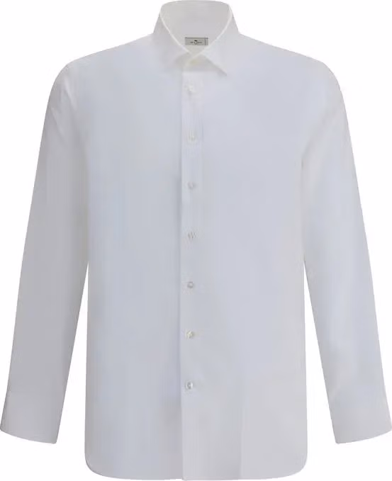 Etro White Cotton Dress Shirt
