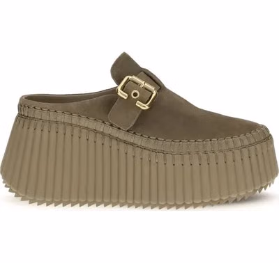 Bicolor Calf Leather Bos Taurus Mules