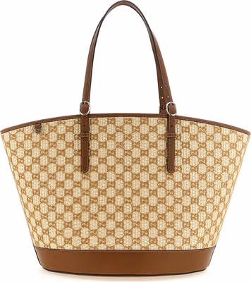 Brown Cotton Handbag
