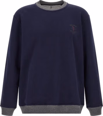 Blue Cotton Sweatshirt